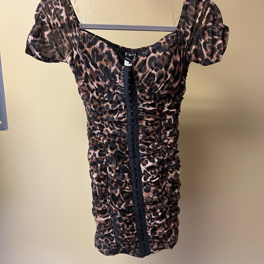 Windsor Animal Print Zipper Dress